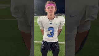 Maddox Brackfield interview interview football shortsvideo shorts sports [upl. by Audun]