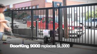 DoorKing 9000 Vehicular Sliding Gate Operator Replaces SL3000 [upl. by Anaj]