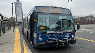 Ride on CTTransit 1428 on Route 261 Full Ride [upl. by Haniraz]