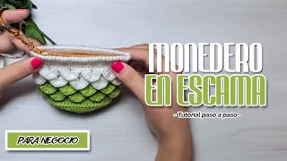 MONEDEROS TEJIDOS A CROCHET CON CIERRE 👛🐊 [upl. by Methuselah]