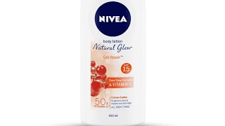 NIVEA Body Lotion Natural Glow Cell Repair Spf 15 amp 50X Vitamin C 400ml [upl. by Dorree]