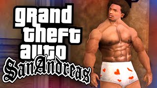 GTA San Andreas but CJ is REALLY MUSCULAR [upl. by Adnorahc782]