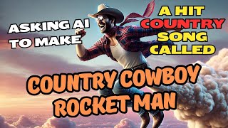 Asking Ai To Make A Hit Country Song Called quotCountry Cowboy Rocket Manquot  Lyric Video [upl. by Travax]