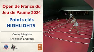 REAL TENNIS  HIGHLIGHTS  CarneyIngham vs Van Der ZwalmenGarside  Open de France 2024 12 Finale [upl. by Dyke]