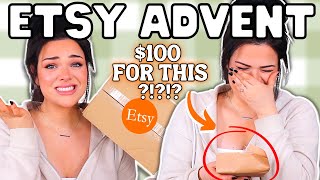 100 Etsy Advent Calendar with THIS INSIDE  Fall Advent Unboxing [upl. by Aicenet98]