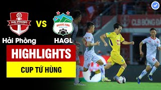 Highlights Hải Phòng vs HAGL  Dàn sao thi nhau tỏa sáng  Xuân Trường tặng đối thủ 1 bàn thắng [upl. by Zolly]