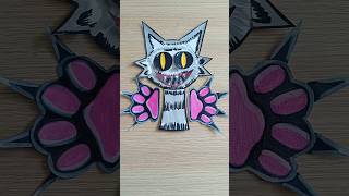 I transformed scary Sprunki and shes very happy cat 😺trend incredibox craft diy howto [upl. by Ashelman]