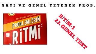 PROBLEMLERÄ°N RÄ°TMÄ° SAYI VE GENEL YETENEK PROBLEMLERÄ° 23 SORU TÄ°PÄ°Ä°LGÄ°LÄ° VÄ°DEOLAR AÃ‡IKLAMALARDA [upl. by Jemmie75]