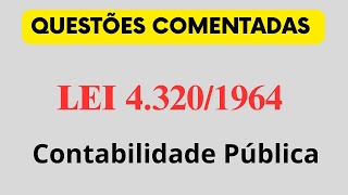 Questões de concurso Contabilidade Pública Lei 43201964 [upl. by Magda858]