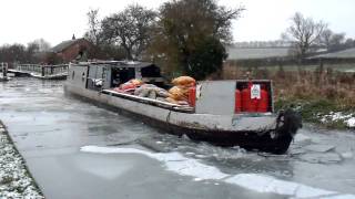 Coal Boat Dusty Ice Breaking [upl. by Ahsinwad]