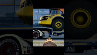 Euro Truck Simulator 2 game childrens animation construction machinery rotating tires mud Merce [upl. by Art]