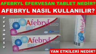 Afebryl Efervesan Tablet Nedir Afebryl Tabletin Yan Etkisi Nedir Afebryl Tablet Nasıl Kullanılır [upl. by Rengaw228]