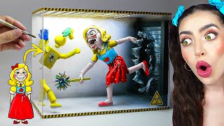 REAL LIFE Miss Delight DIORAMA POPPY PLAYTIME CHAPTER 3 STUCK IN LABORATORY [upl. by Salbu]