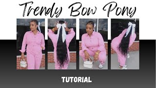 🎀Sleek Ponytail 3 Part Style 12 Hair😱 [upl. by Mountfort]