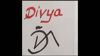 Divya namelogo logoart Neeveecrafts and arts [upl. by Uhthna]