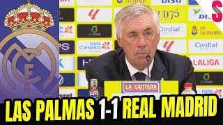 Rueda de prensa de CARLO ANCELOTTI  LAS PALMAS 11 REAL MADRID [upl. by Hagai]