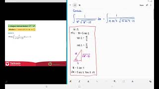 Kalkulus  Integral Substitusi Trigonometri Part 3 [upl. by Elaynad]