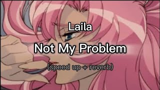 💗 Laila  Not My Problem nightcore  reverb 💗 [upl. by Yecart13]