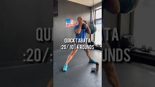 Quick Kettlebell Tabata Workout For A Full Body Workout kettlebellworkout [upl. by Ettelohcin]