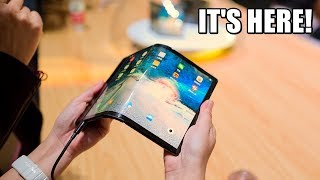 The First Foldable Smartphone is OFFICIAL [upl. by Niuq]