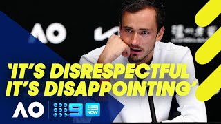 Daniil Medvedev turned off tennis by Australian crowd  Australian Open 2022 [upl. by Donelle]