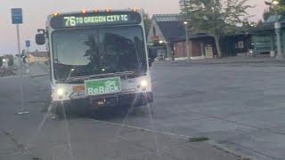 New Trimet line 76 Beaverton tc to Oregon city tc full ride first 76 to Oregon city [upl. by Idham]