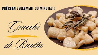 Gnocchis de Ricotta prêts en 30 minutes [upl. by Berkow]