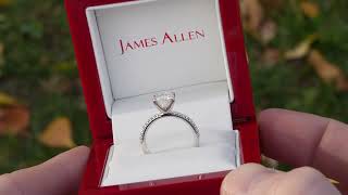 James Allen Moissanite Unboxing  Review [upl. by Airot]