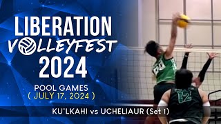 Liberation Volleyfest 2024 • Kuiahi VS Ucheliaur • Set 1 [upl. by Flita]