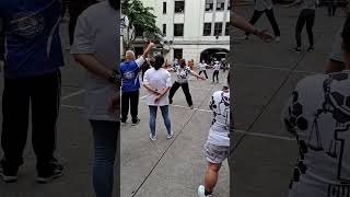 Amazing patintero pinoy game at Manila City Hall [upl. by Ayokahs602]