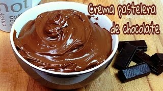 Crema pastelera de chocolate para relleno  Mi tarta preferida [upl. by Margarethe]