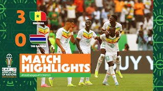 HIGHLIGHTS  Senegal 🆚 The Gambia TotalEnergiesAFCON2023  MD1 Group C [upl. by Onairelav]