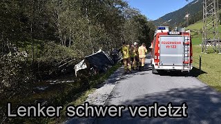 🚒 🚓Verkehrsunfall im Zillergrund – Brandberg 🚑🚁 [upl. by Grishilda]