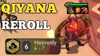 Qiyana Reroll 6 Heavenly Variant  Set 11 Inkborn Fables [upl. by Ralyks]