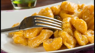 Pumpkin Gnocchi  How to make gnocchi at home [upl. by Nnaitsirhc]