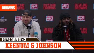 Case Keenum amp DErnest Johnson Postgame Press Conference vs Bengals  Cleveland Browns [upl. by Trebma]