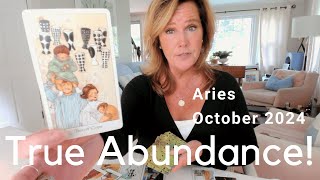 ARIES  Opening Up To TRUE ABUNDANCE  October 2024 Zodiac Tarot Reading [upl. by Aubry580]