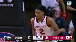 Dylan Harper Debut with Rutgers vs Wagner FULL HIGHLIGHTS [upl. by Aitnwahs727]