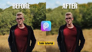 How to Blur Background in PicsArt  1min PicsArt Tutorial [upl. by Rapp770]