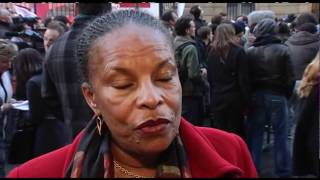 1er tour  La réaction de Christiane Taubira [upl. by Notlok]