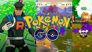 Defeating Team GO Rocket Leader Cliff Shadow Zigzagoon in Pokemon GO Indonesia [upl. by Aviv]