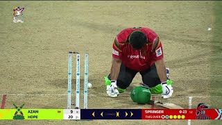 Azam Khans SCARY Wicket  CPL 2024 [upl. by Mady]