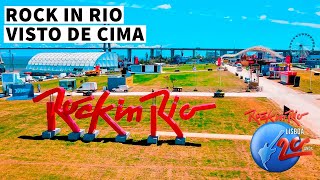 SKY POV ROCK IN RIO LISBOA 2024 POV  PARQUE TEJO  DRONE SHOT [upl. by Ansev554]