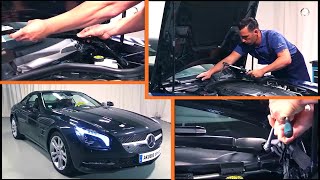 Comment retirer et installer les bras dessuieglace de votre MercedesBenz Classe SL R231 [upl. by Arrad]