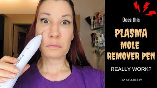 PLASMA MOLE REMOVER PEN REVIEW amp DEMO I Does it really remove freckles skin tags and moles [upl. by Namie]