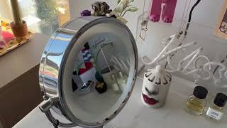 LED Lighted Mirror Double Sided 15X Magnification UNBOXING What you will find INSIDE the Box [upl. by Pauiie]