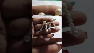 Diy earrings making at home😱✨diyjewellery earringsdesign viralshort hendmadejewelry mmhandwork [upl. by Latnahs]