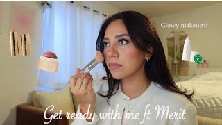 My glowy flawless makeup ft Merit [upl. by Acirre]