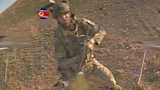 Horrible Ukrainian FPV drones ruthlessly bombard elite North Korean soldiers in surprise attack [upl. by Olegnalehcim700]