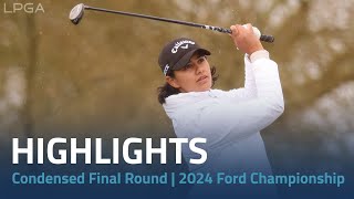 Condensed Final Round Highlights  2024 Ford Championship presented by KCC [upl. by Jaenicke]